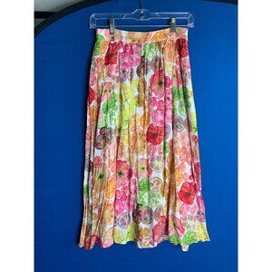 ModCloth Tomato print Midi Skirt - XS